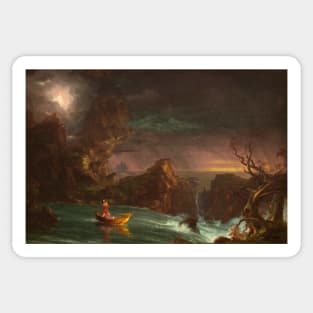 The Voyage of Life: Manhood by Thomas Cole Sticker